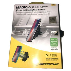 Scosche MagicMount Pro Qi Charge Vent Mount Black Fast Charge